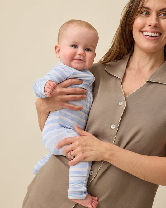 Cotton Bamboo Pajama Set | Taupe