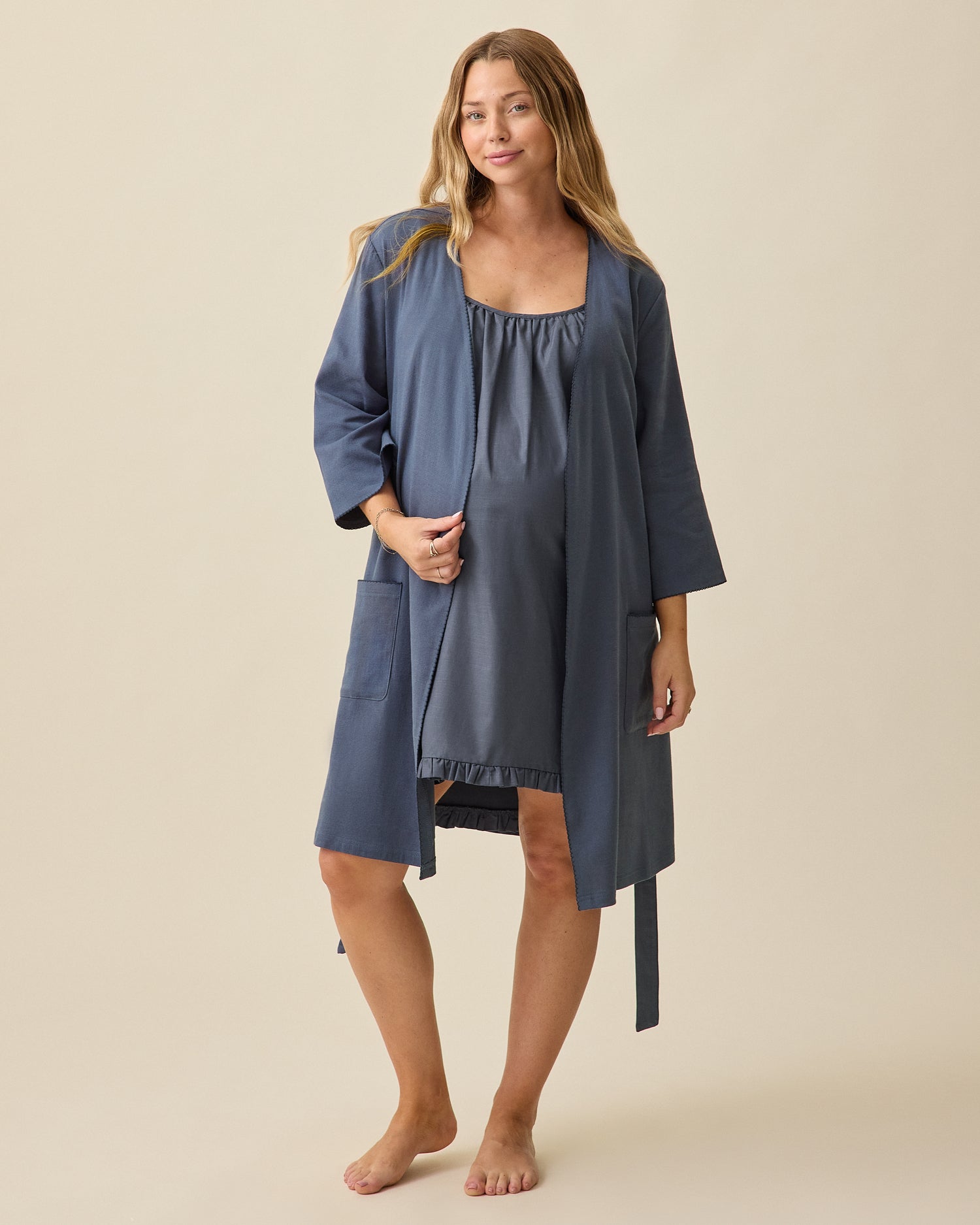 Cotton Sleep Set | Midnight Blue