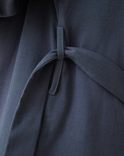 Cotton Bamboo Robe | Midnight Blue