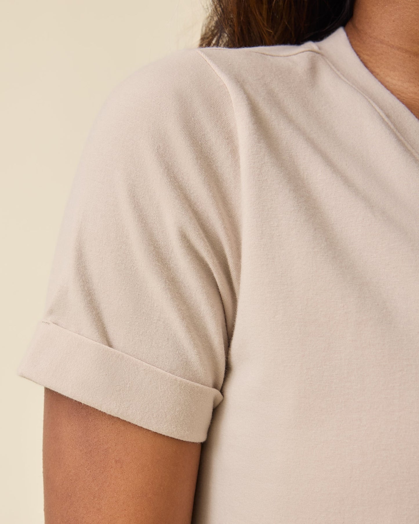 Classic Nursing T-shirt Mini Dress | Sand