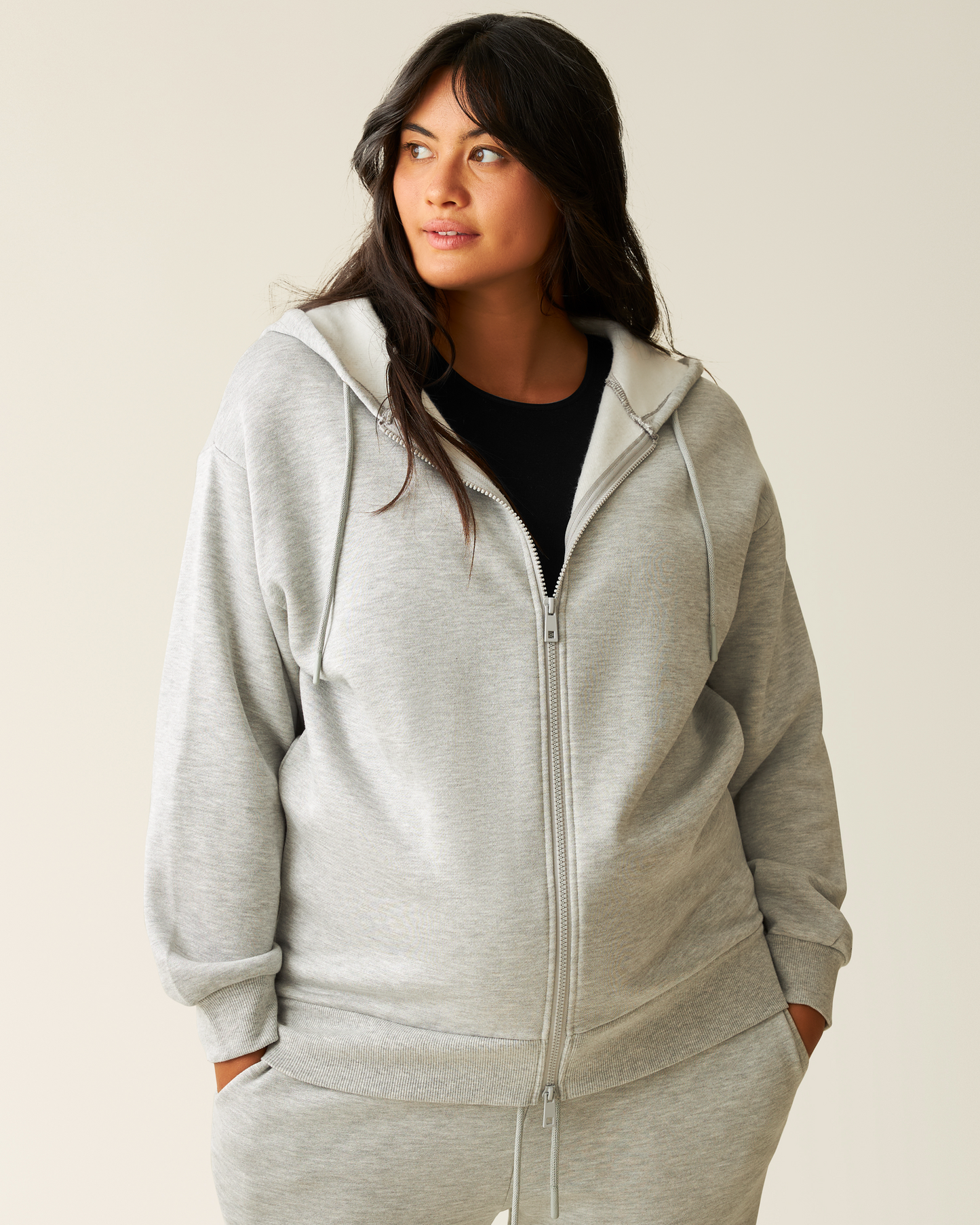 Cloud Fleece Oversized Hoodie | Grey Heather