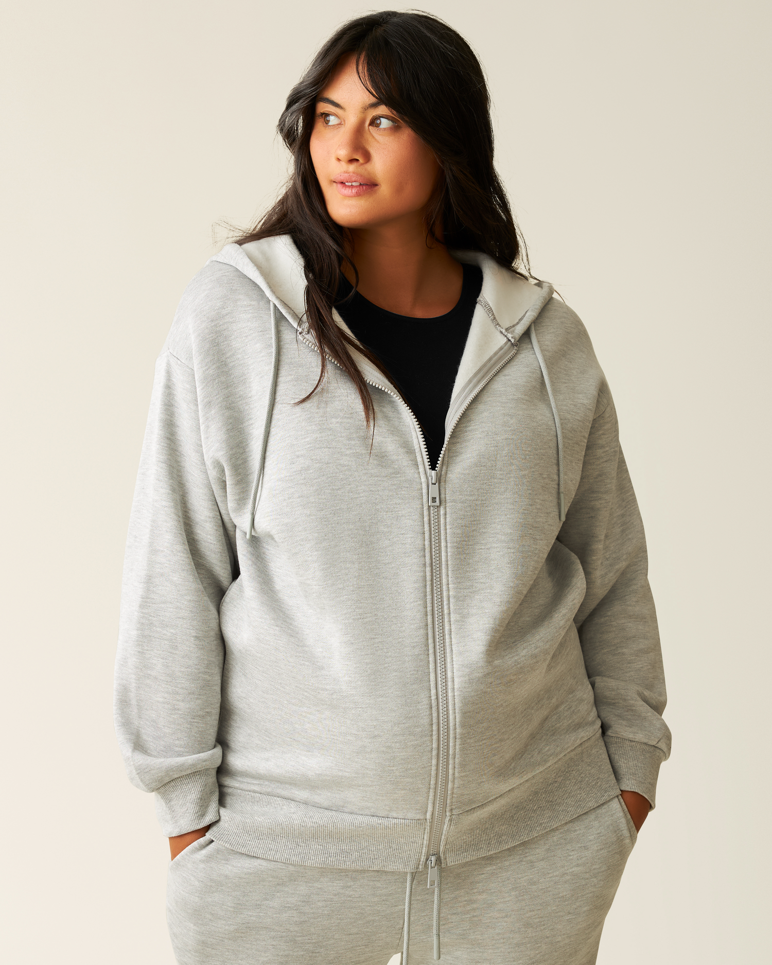 Cloud Fleece Oversized Hoodie | Grey Heather