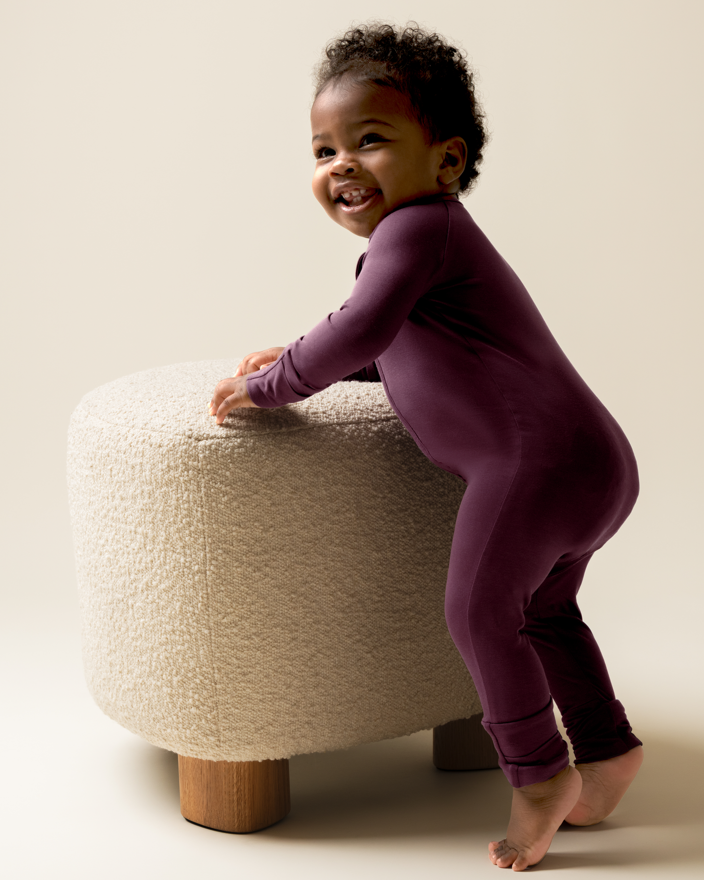 Bamboo Baby Pajama | Burgundy Plum