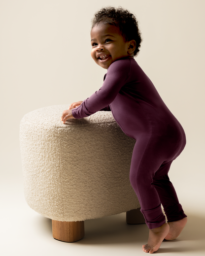 Bamboo Baby Pajama | Burgundy Plum