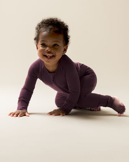 Bamboo Baby Pajama | Burgundy Plum