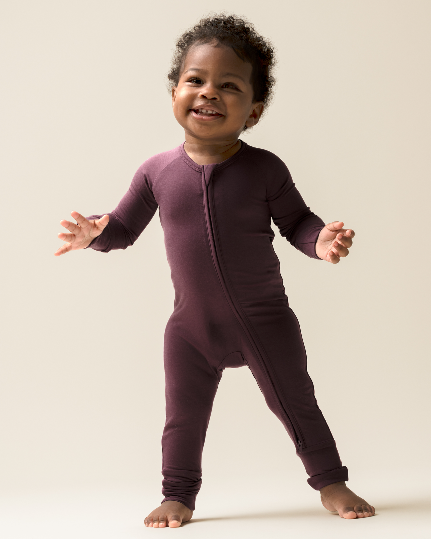 Bamboo Baby Pajama | Burgundy Plum