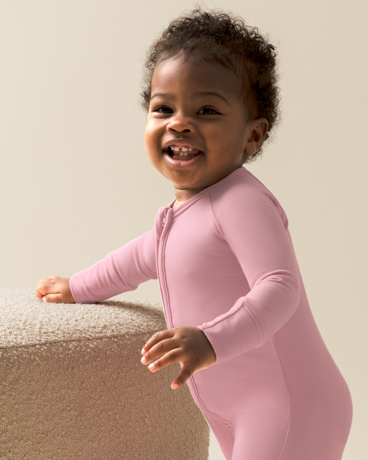 Bamboo Baby Pajama | Light Mauve