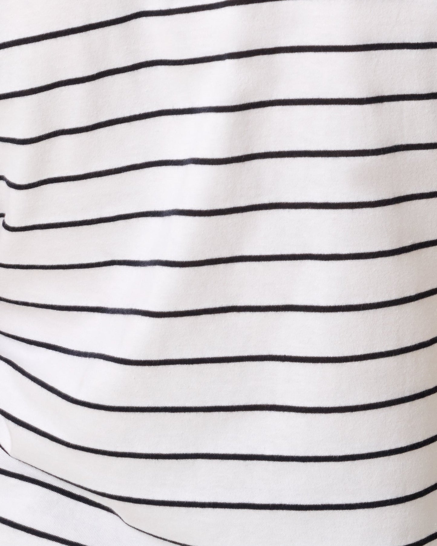 Relaxed Cotton Maternity & Nursing T-shirt | White & Black Stripe