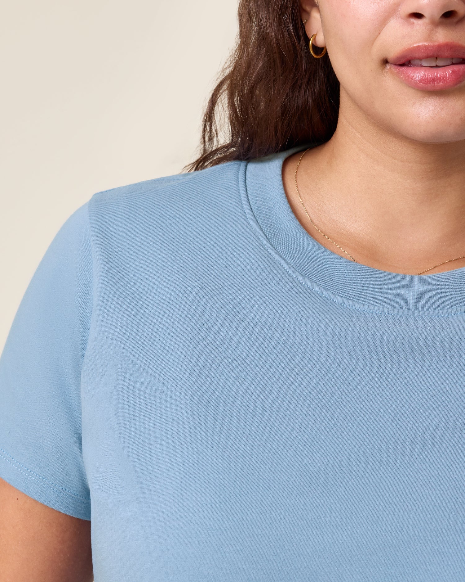 Classic Cotton Nursing T-shirt | Vintage Blue