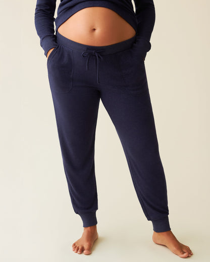 CozyKnit Nursing Pajama & Lounge Set | Navy