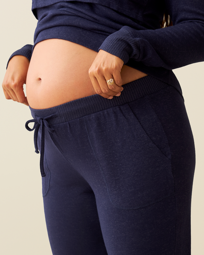 CozyKnit Nursing Pajama & Lounge Set | Navy