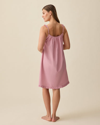 Dreamy Cotton Maternity & Nursing Nightgown | Light Mauve