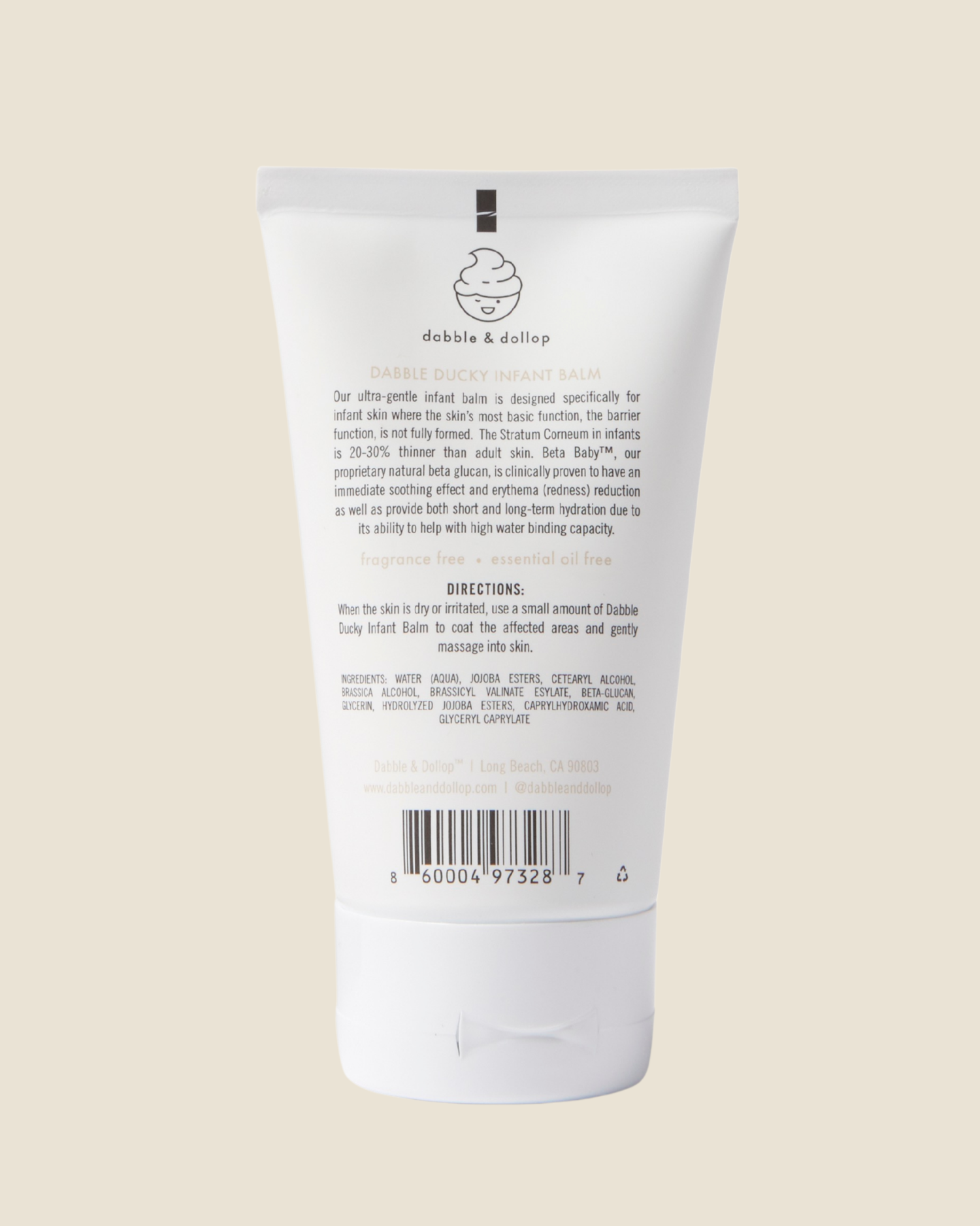 Dabble & Dollop - Fragrance Free Infant Lotion