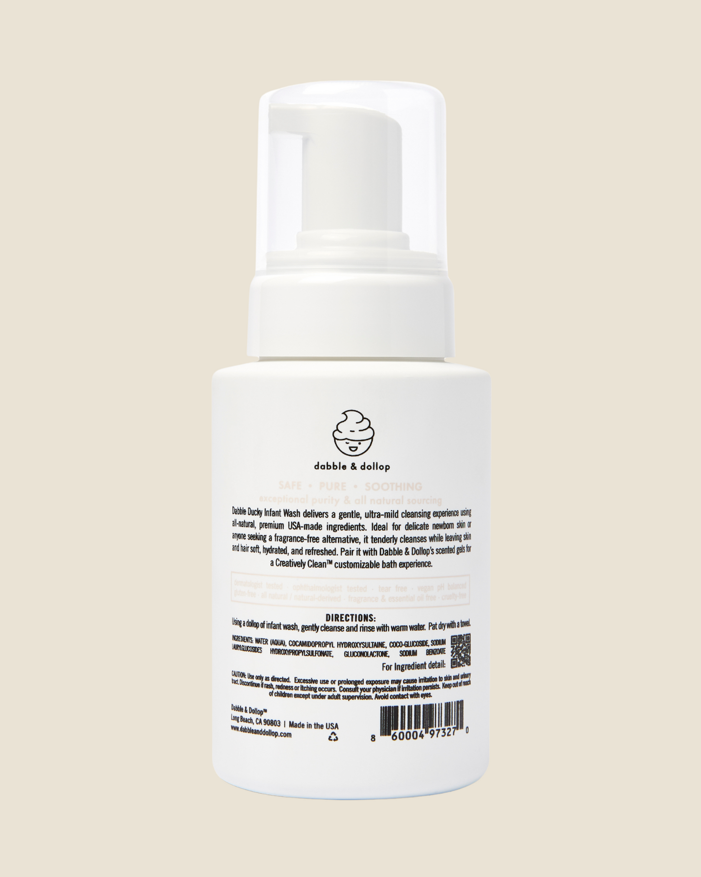 Dabble & Dollop - Fragrance Free Foaming Infant Wash
