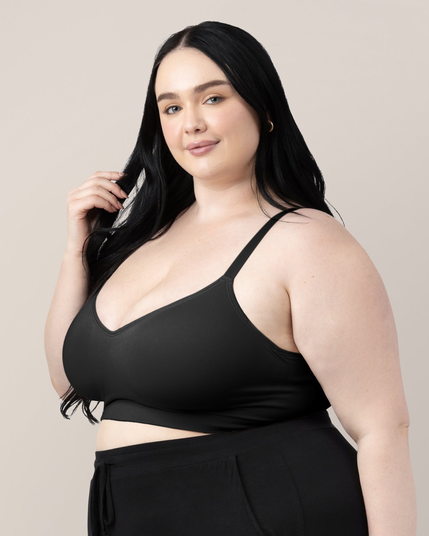 Everly Wireless Contour Bra | Black