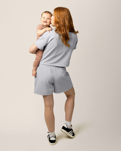 French Terry On the Go Short | Grey Heather