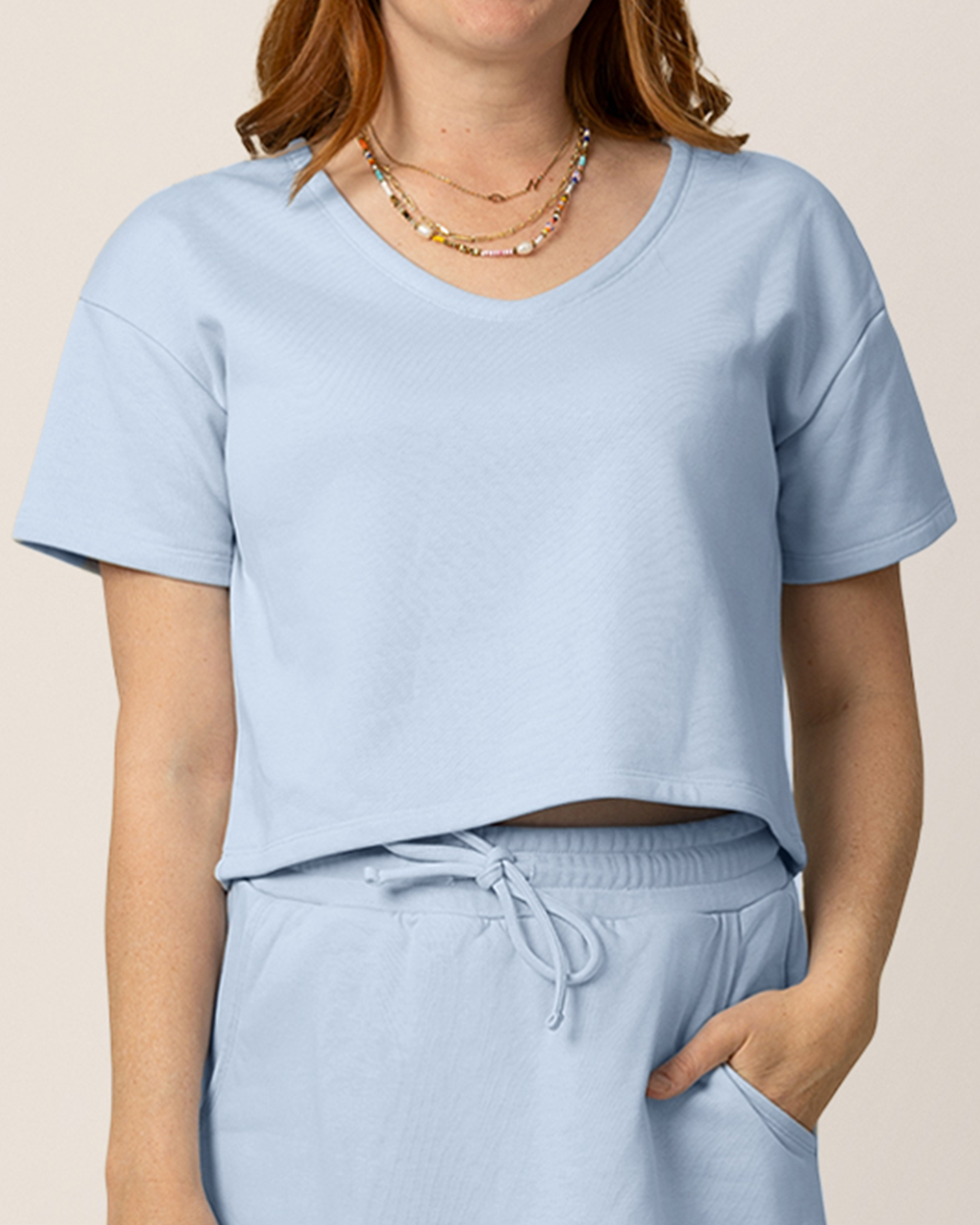 French Terry Nursing T-shirt | French Blue
