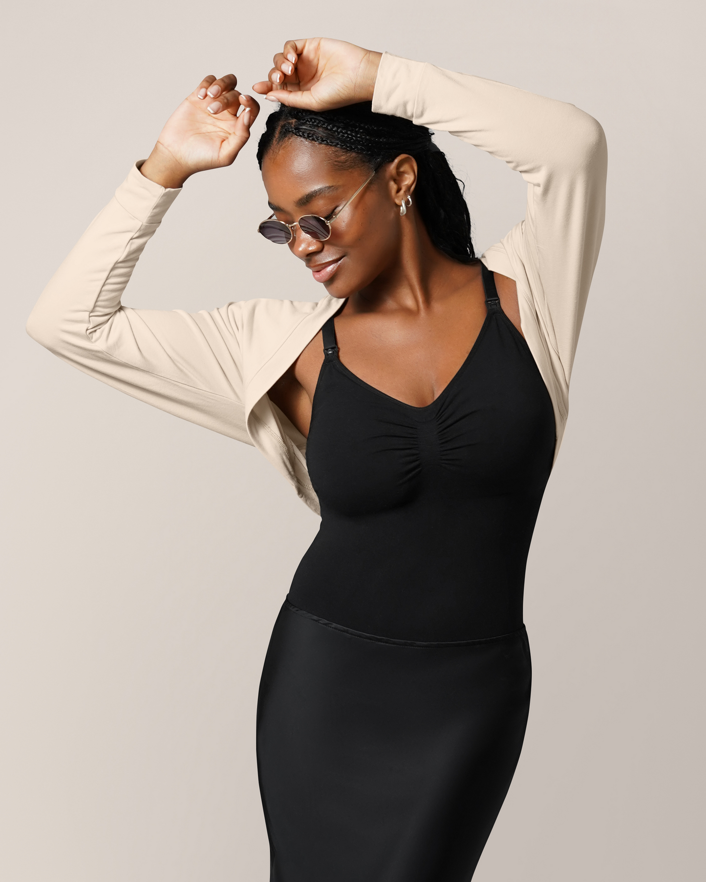 French Terry Cardigan Shrug | Oatmeal