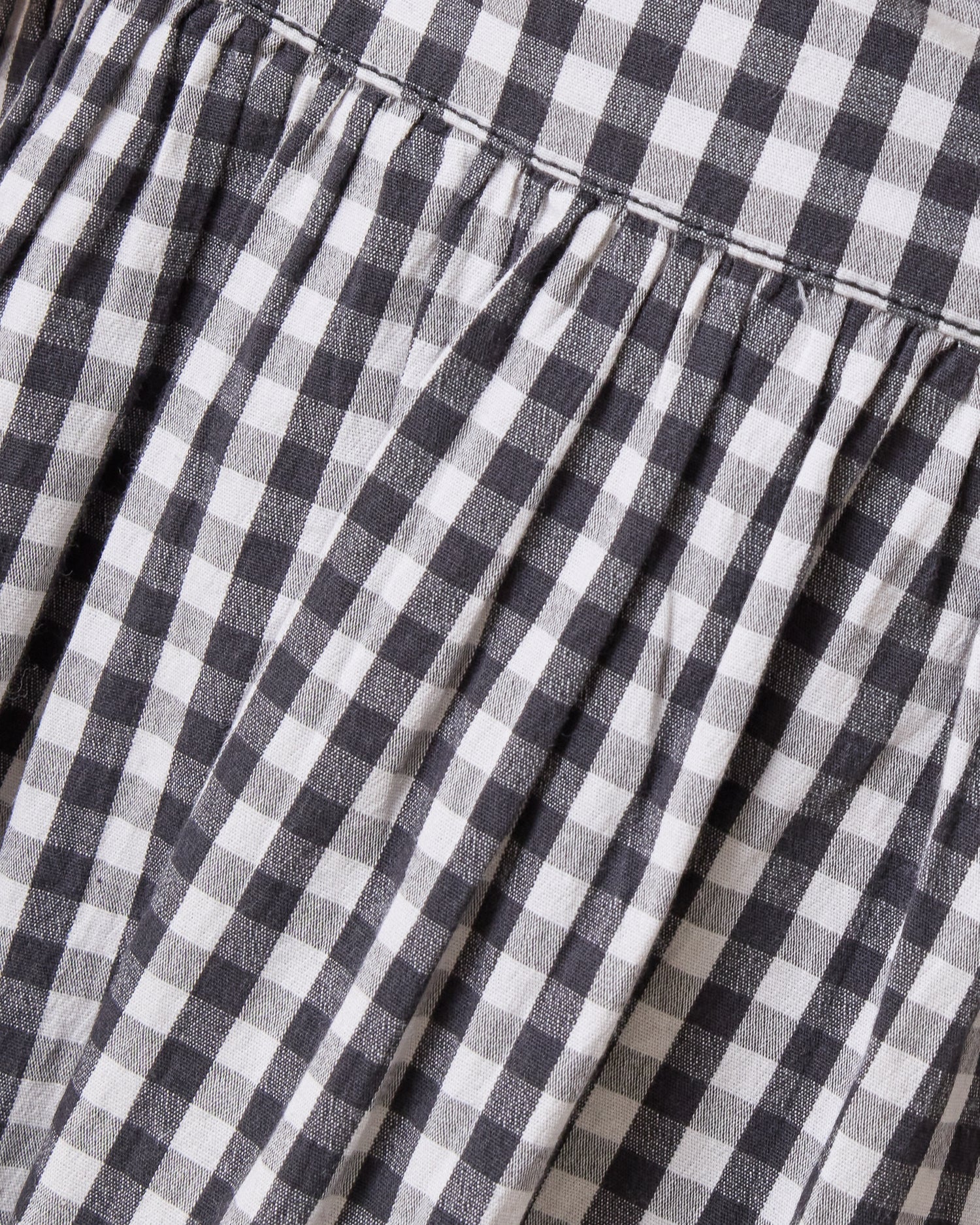Gracie Poplin Nursing Midi Dress | Black & White Gingham