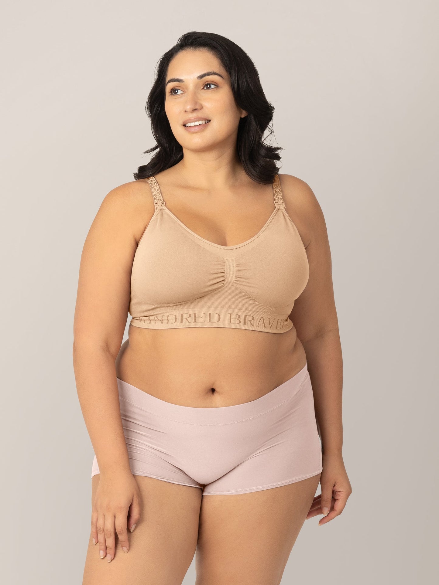 Grow with Me™ Maternity & Postpartum Boyshort | Soft Pink