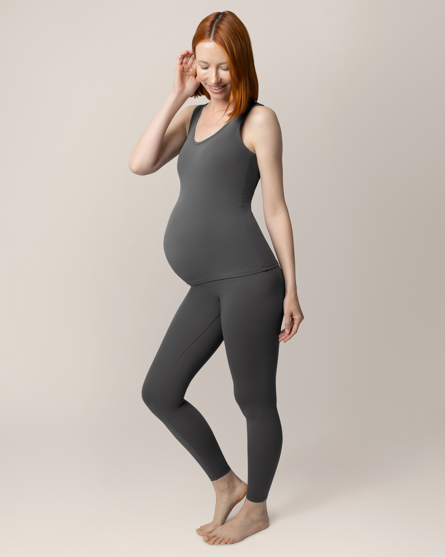 Grow with Me™ Maternity & Postpartum Legging | Stormy Grey