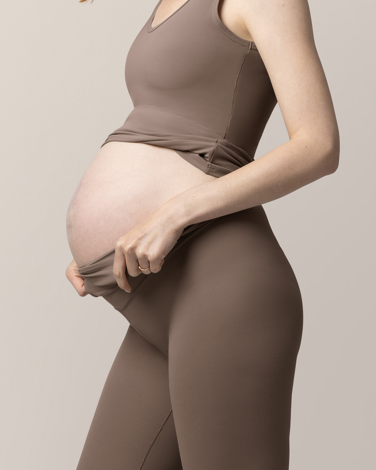 Grow with Me™ Maternity & Postpartum Legging | Taupe