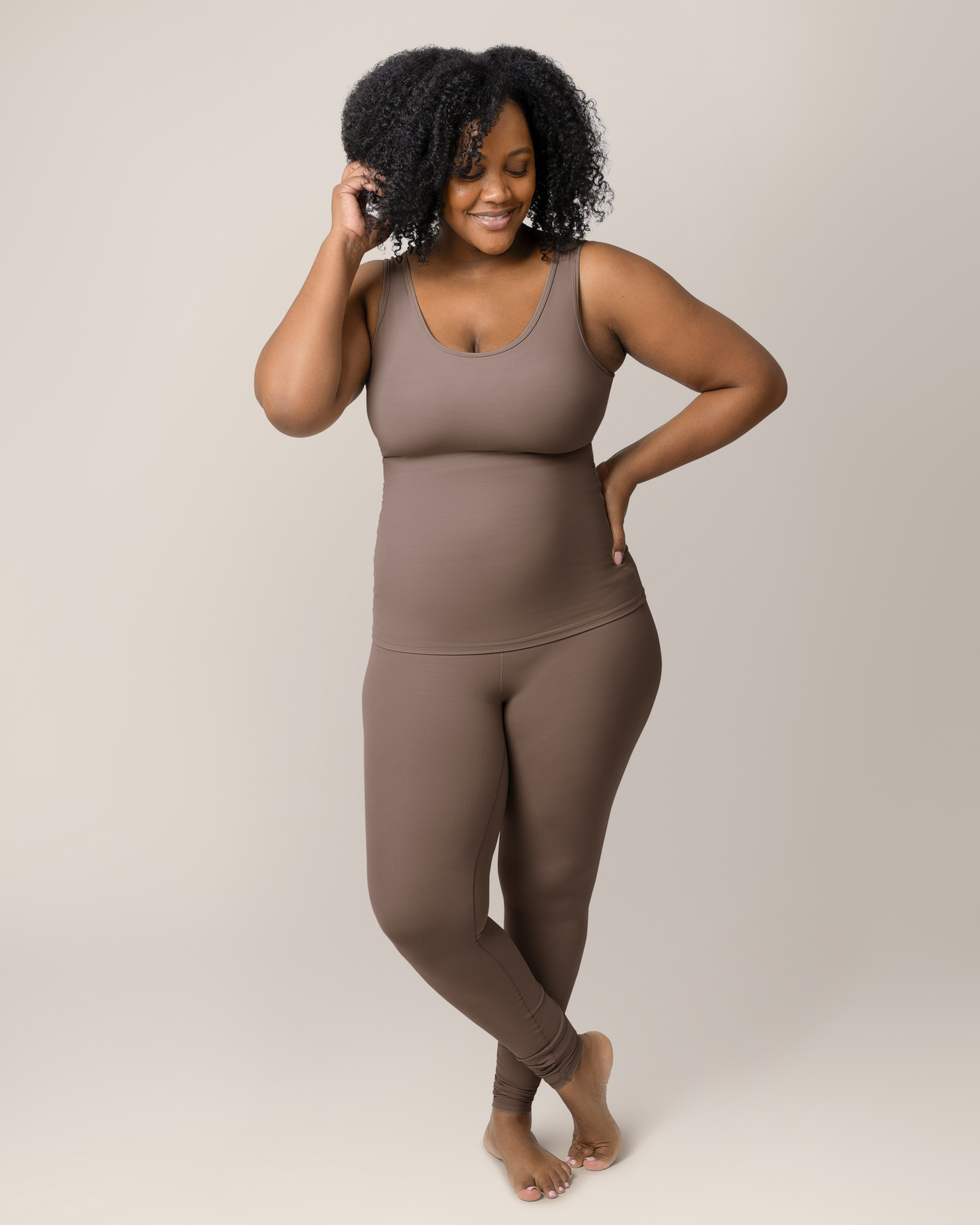 Grow with Me™ Maternity & Postpartum Legging | Taupe
