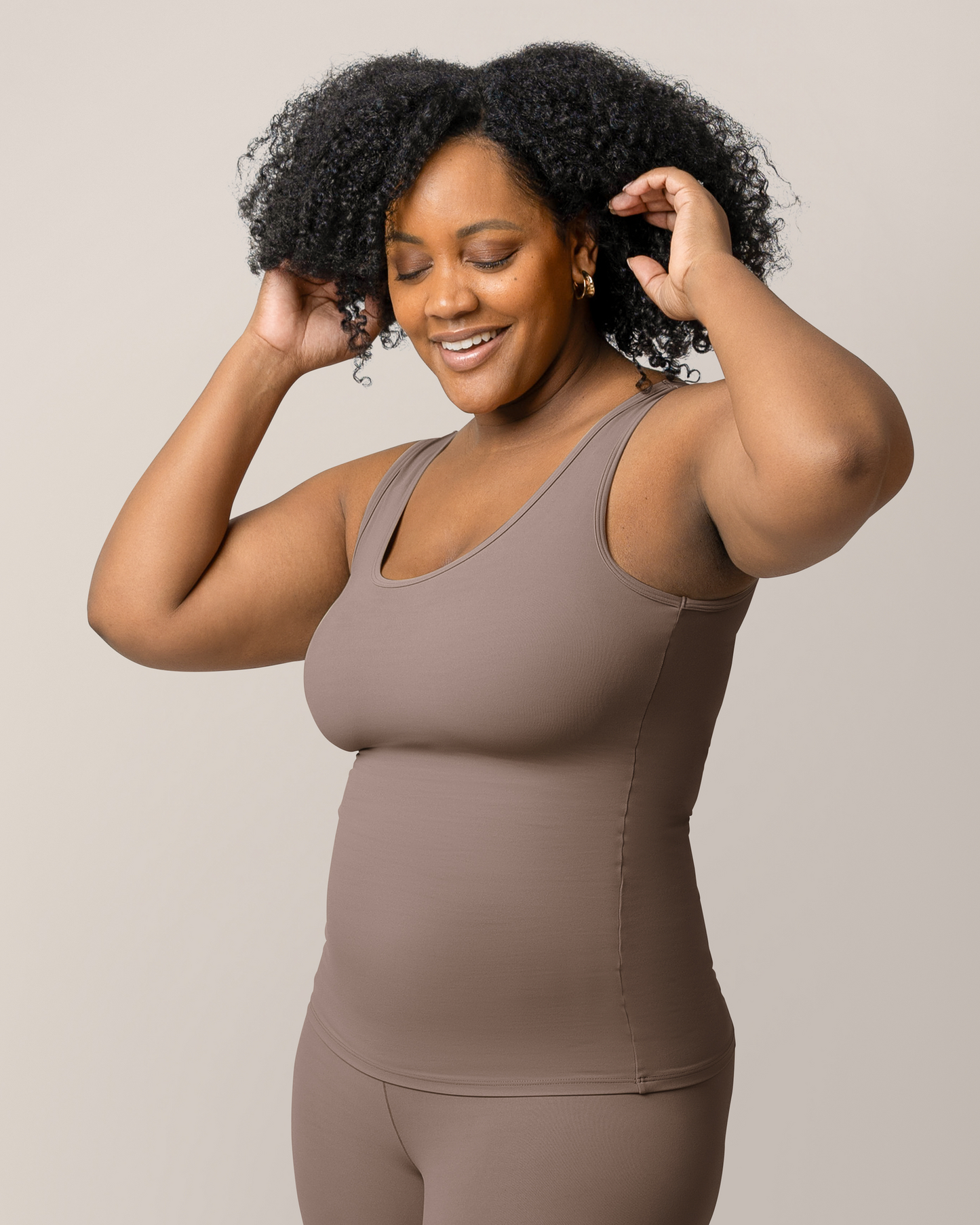 Grow with Me™ Maternity & Nursing Tank | Taupe