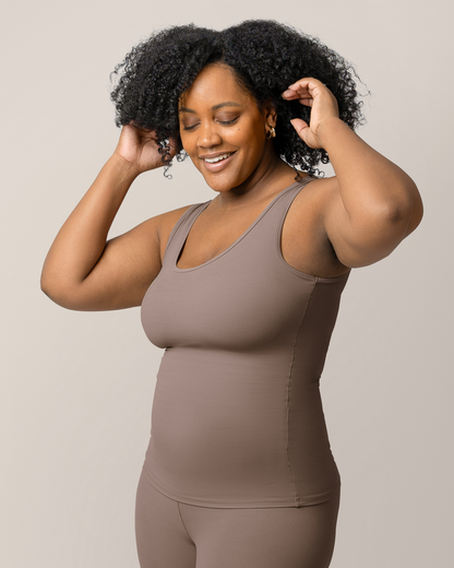 Grow with Me™ Maternity & Nursing Tank | Taupe