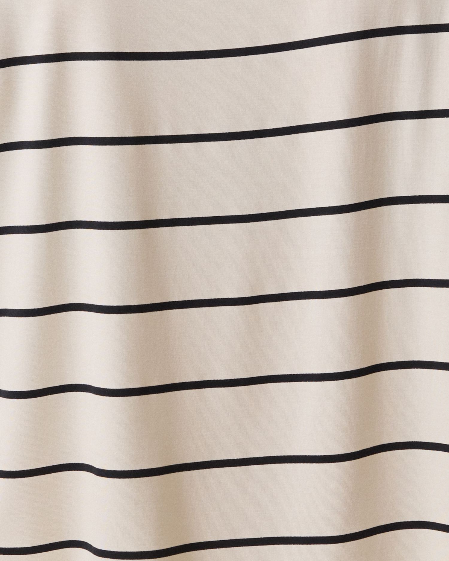 Aria Bamboo Casual Cropped Short Sleeve Top | White & Black Stripe