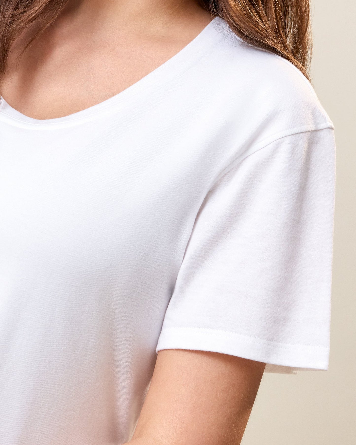 Relaxed Cotton Maternity & Nursing T-shirt | White