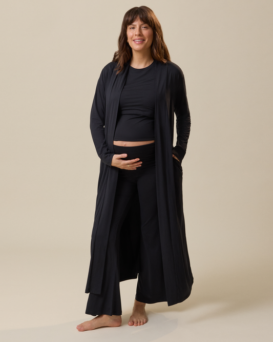 The Sunday Lounge Duster | Black