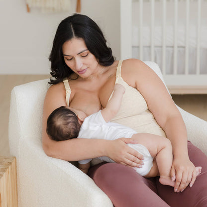 Sublime® Bamboo Pumping Cami Two-Pack | Black & Oatmeal Heather