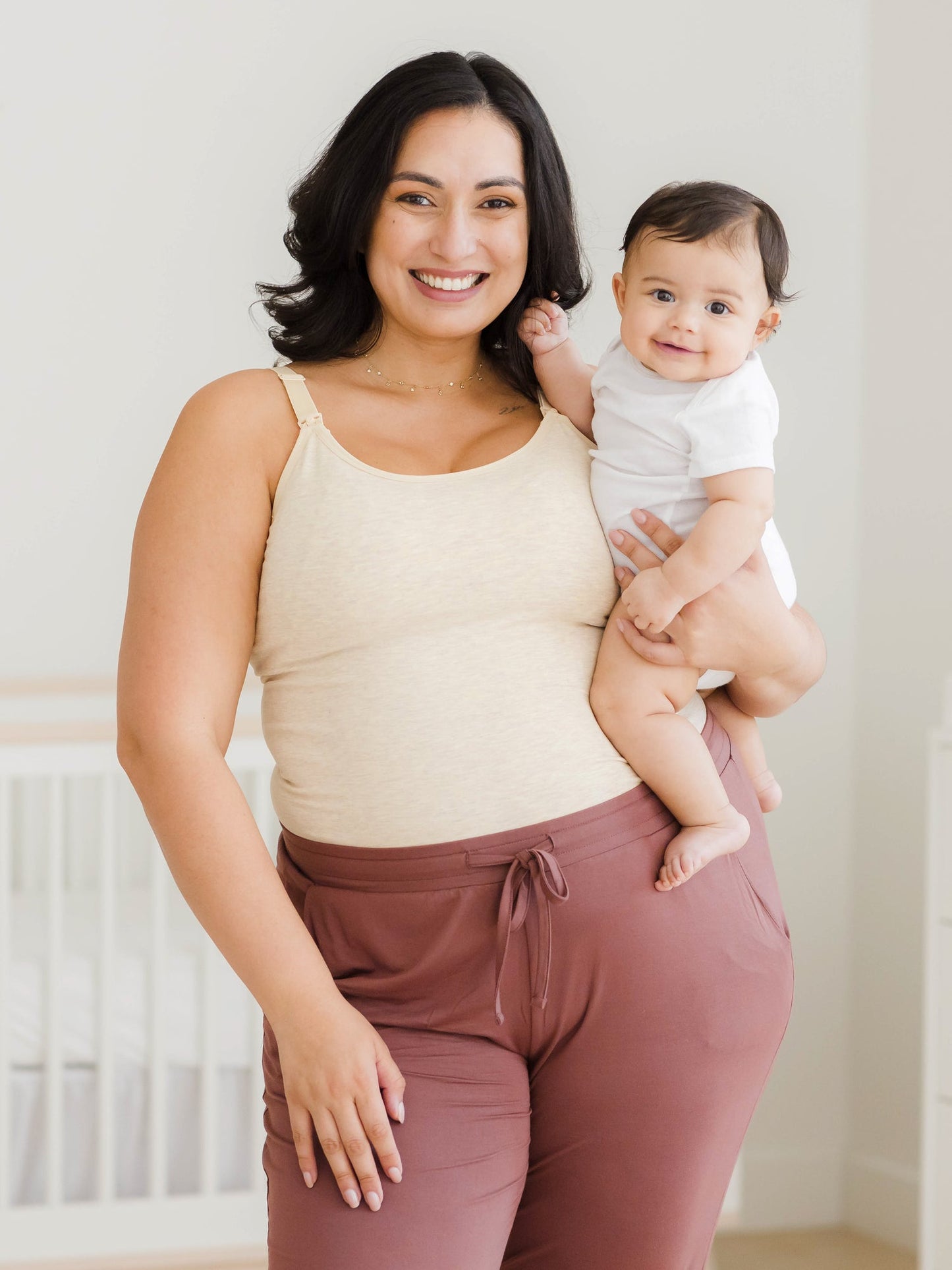 Sublime® Bamboo Hands-Free Pumping & Nursing Cami | Oatmeal Heather