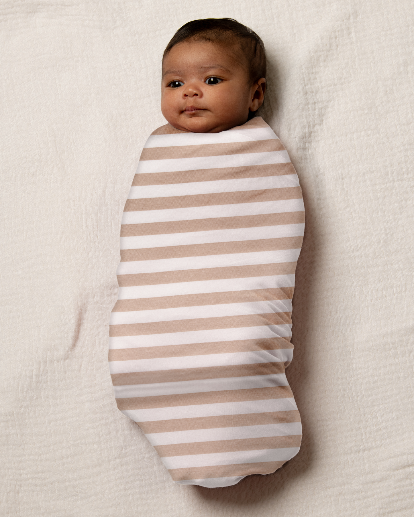 Bamboo Swaddle Blanket | Fawn Stripe