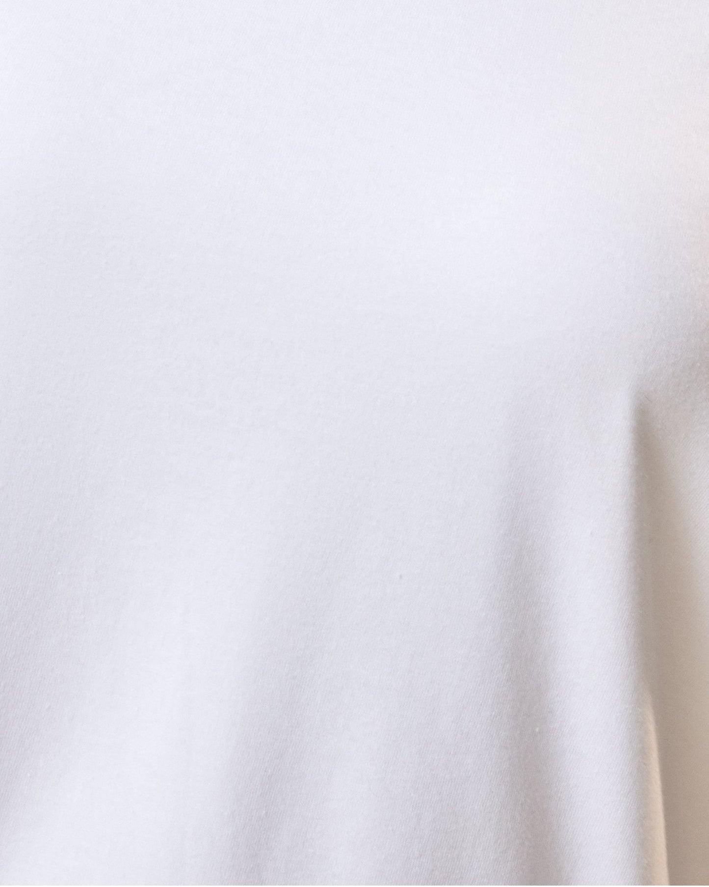 Cotton Crew Neck Nursing T-shirt | White