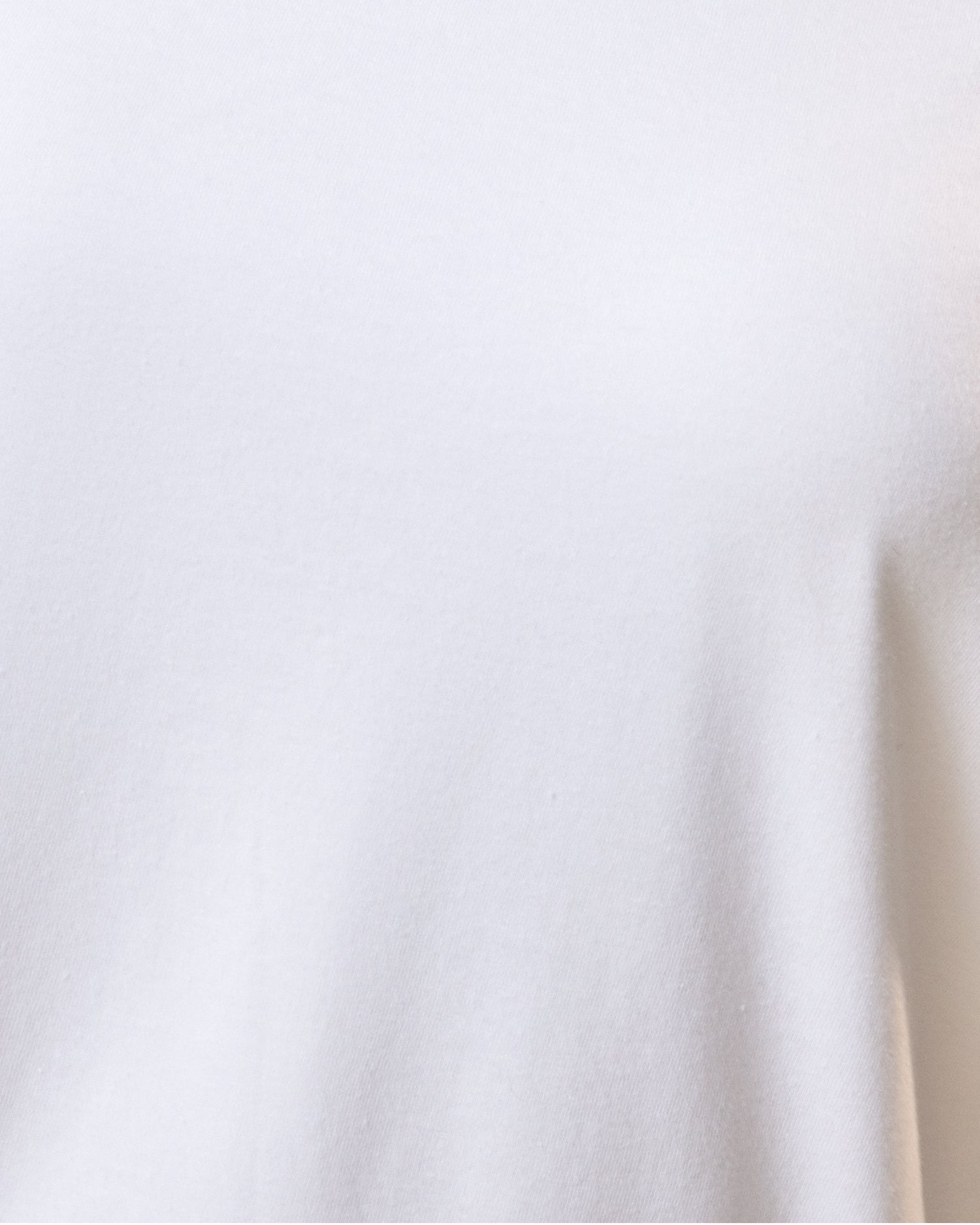 Cotton Crew Neck Nursing T-shirt | White