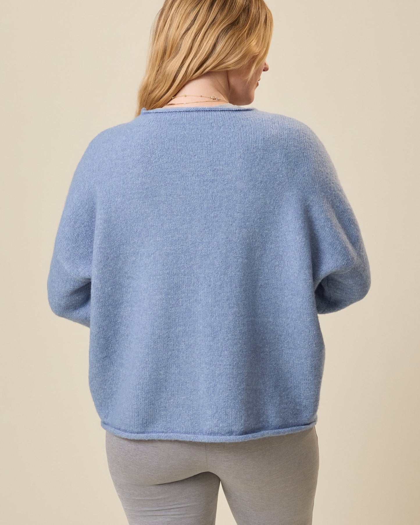 Ultra Soft Maternity & Postpartum Cardigan | Slate Blue Heather