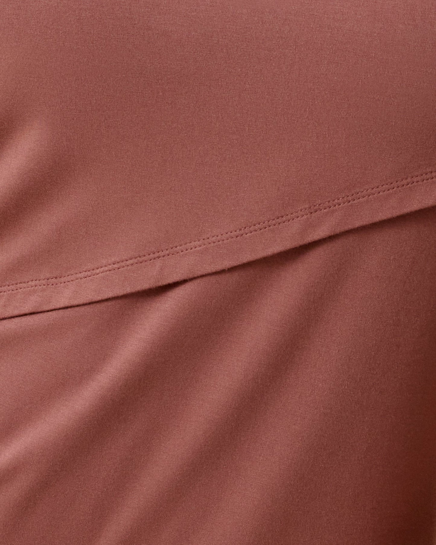 Asymmetrical Nursing T-shirt | Redwood