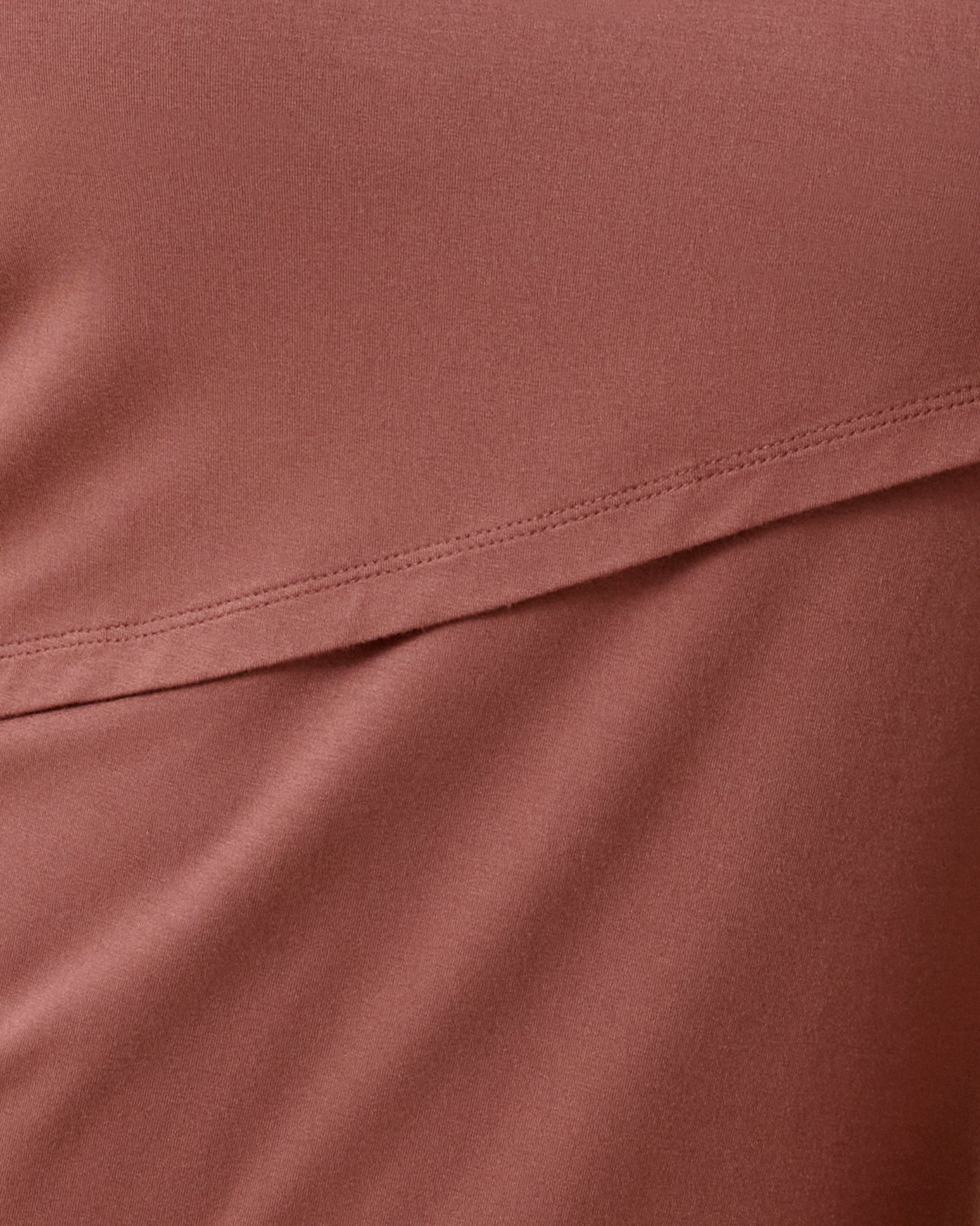 Asymmetrical Nursing T-shirt | Redwood