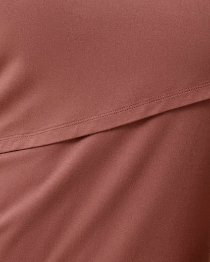 Asymmetrical Nursing T-shirt | Redwood