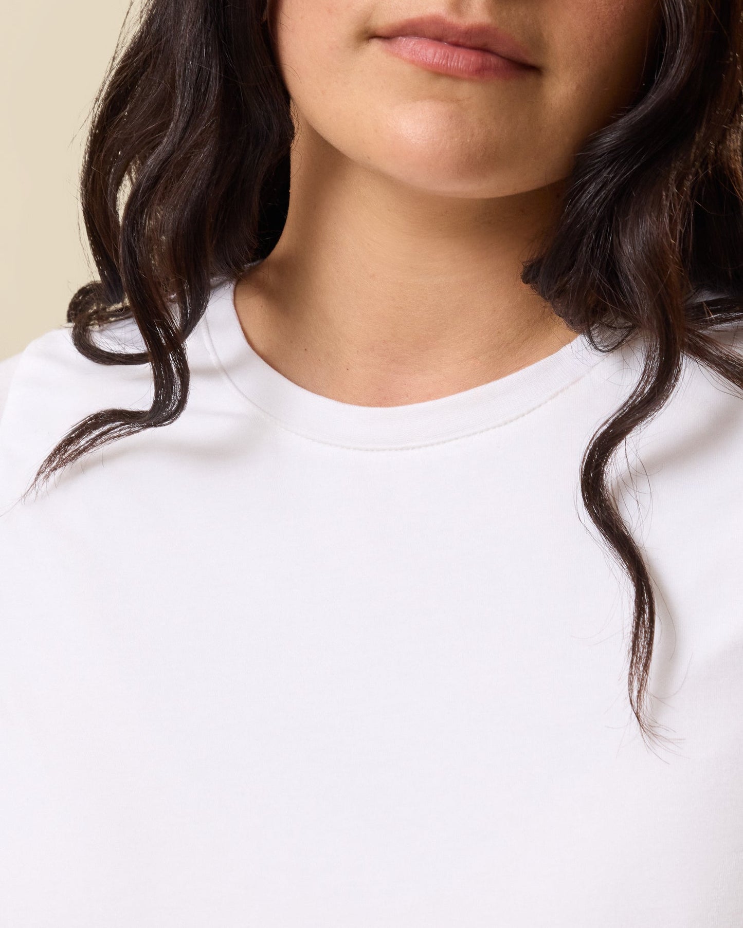Modal Crew Neck Nursing T-shirt | White