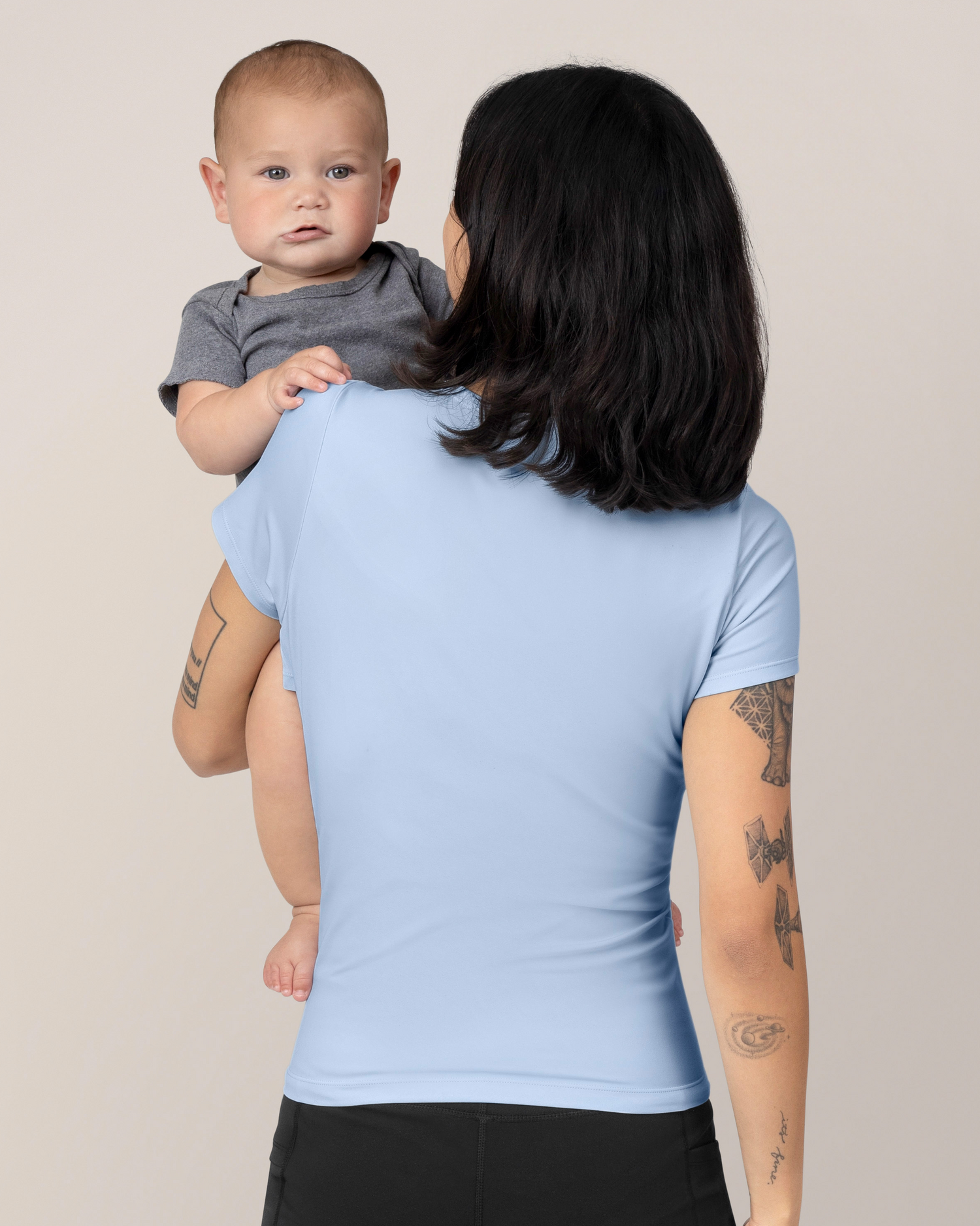 Luna Active Cut Out Nursing Top | French Blue