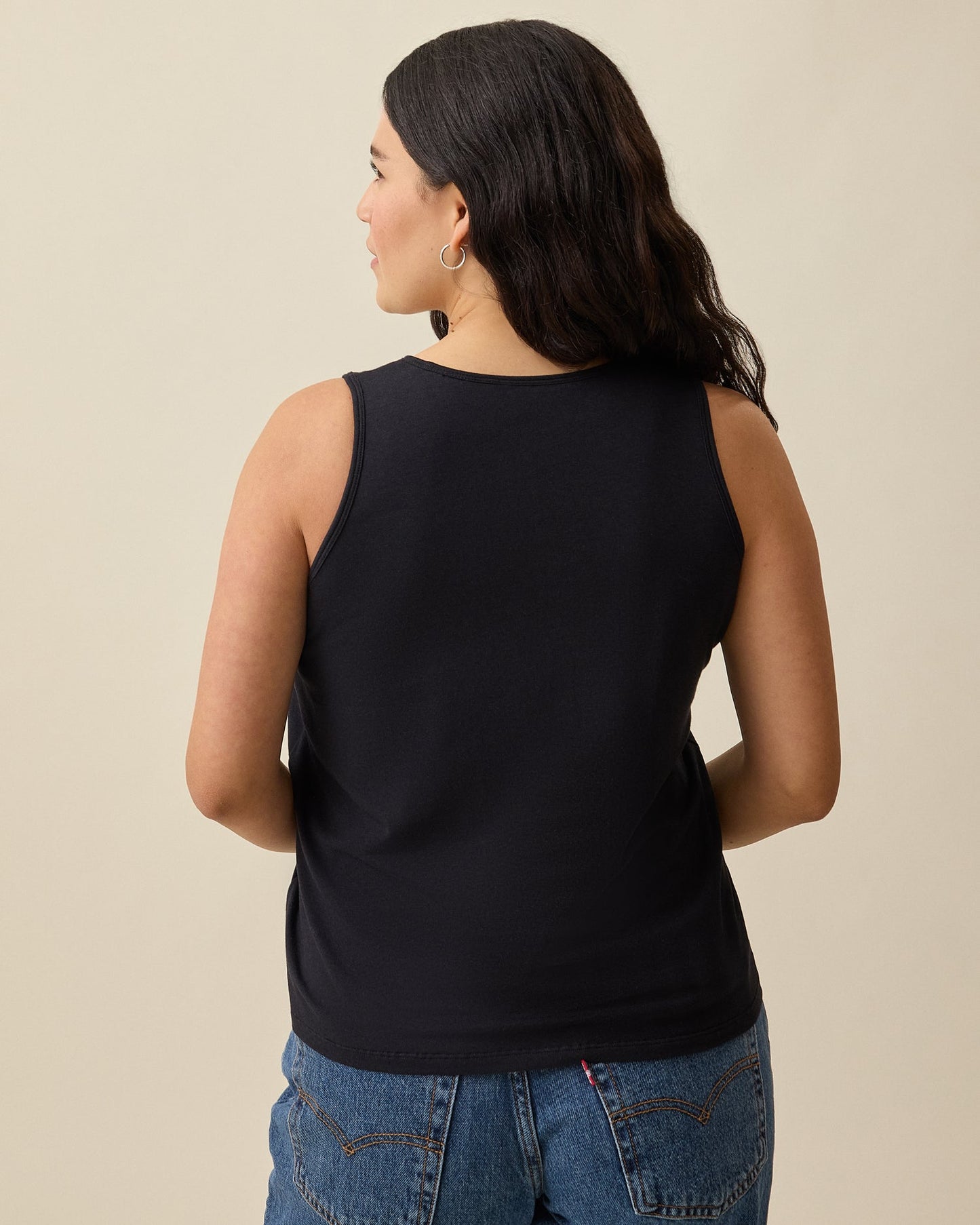 Modal Signature Nursing Tank | Black