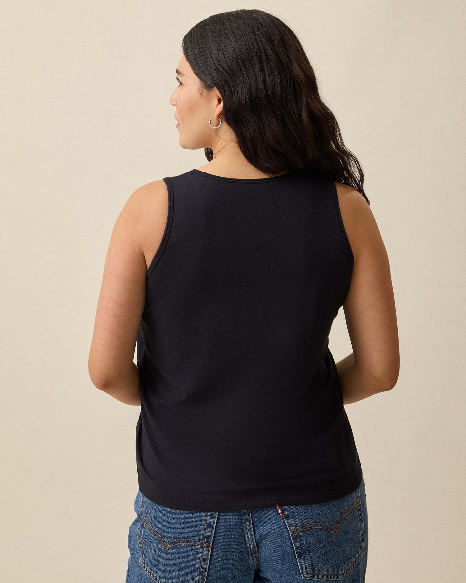 Modal Signature Nursing Tank | Black