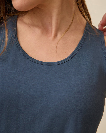 Modal Signature Nursing Tank | Midnight Blue