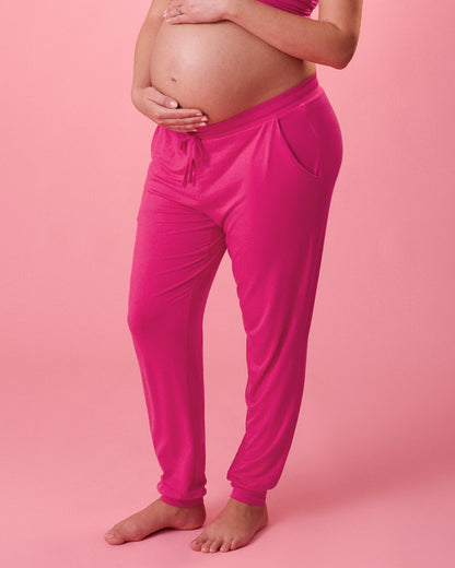Ultralight Sleep & Lounge Jogger | Raspberry Pink