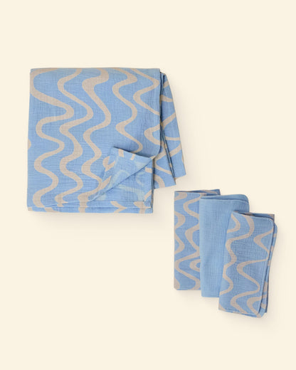 Must-Have Muslin Set | Blue Waves