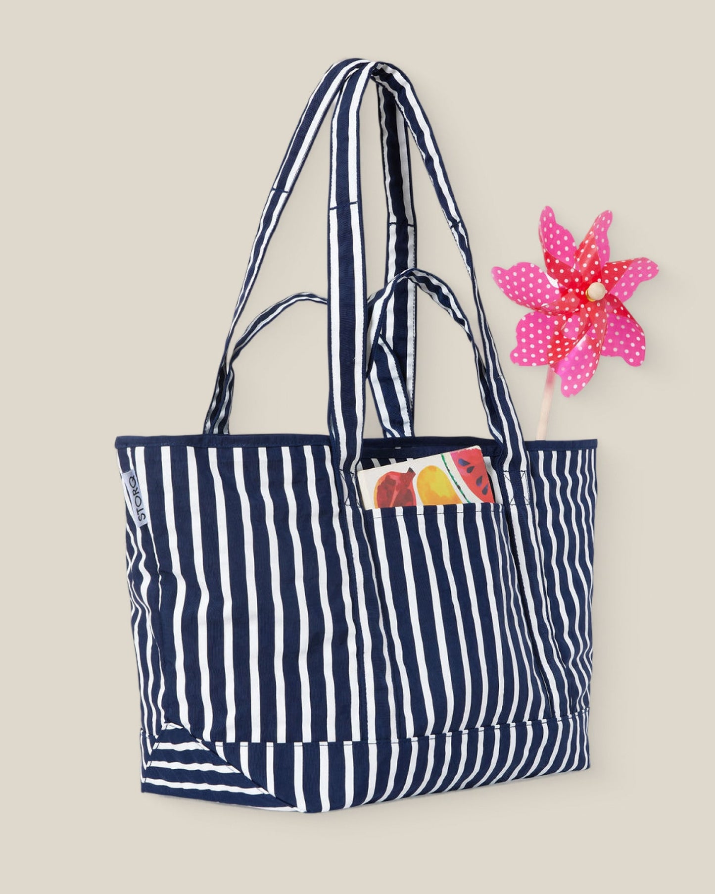Packable Park Carryall | Navy Stripe