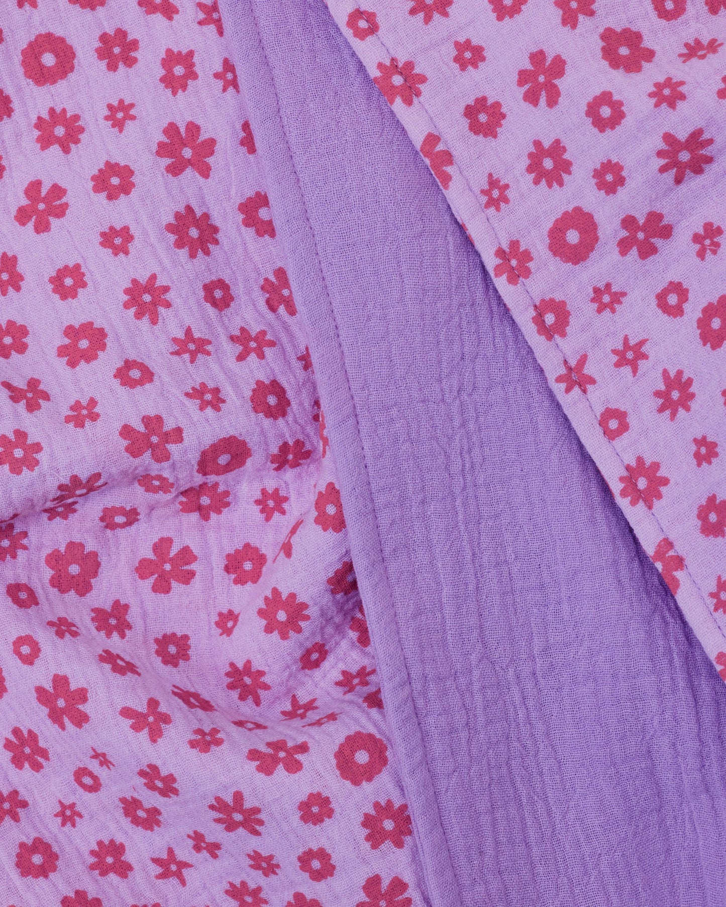 Organic Muslin Burp Cloth (Three-Pack) | Lavender Cosmos